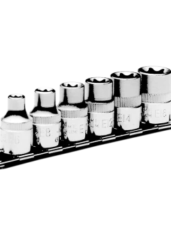 Jet 3/8" Drive Chrome Socket Set | External Torx | 6 Piece Hand Tools