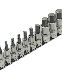 Jet 3/8" & 1/2" Drive SAE Hex Bit Socket Set | 10 Piece