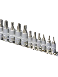 Jet 1/4" & 3/8" Drive Torx Bit Socket Set | Non-Tamperproof | 11 Piece