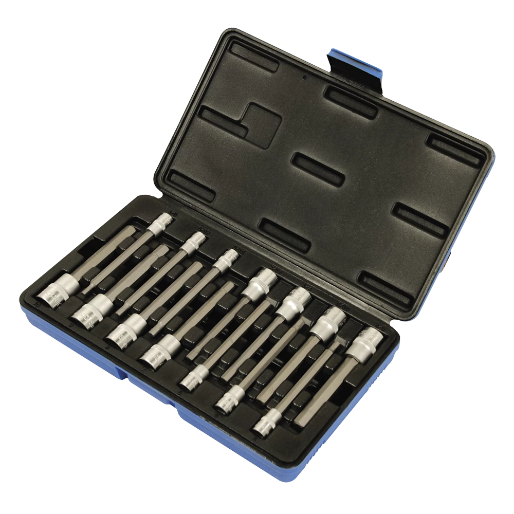 Jet 1/4" & 3/8" Drive Hex Bit Socket Set | SAE/Metric | 4" Length | 14 Piece Hand Tools 3 Jet 1/4" & 3/8" Drive Hex Bit Socket Set | SAE/Metric | 4" Length | 14 Piece Hand Tools