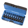 Power Tool Accessories Jet 1/2" Drive Impact Socket | Torx Bit Set | 3" Length | 10 Piece