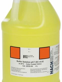 Water Testing Supplies Hach 2283556 Buffer Solution, PH 7.00 | Color-coded Yellow, 4L