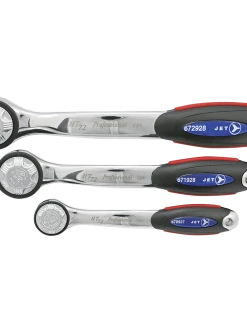 Jet High Torque Comfort Grip Ratchet Wrenches - 72 Tooth