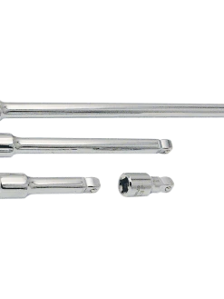 Hand Tools Jet 3/8" Dr. Chrome 2-Way Wobble Extension Bar Set - 4 Piece
