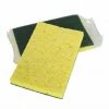 Globe Commercial Products Cleaning Tools Green/Yellow Heavy Duty Cellulose Scrub Sponges (Case Of 50)