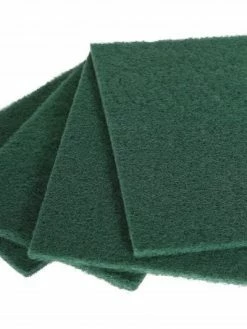 Globe Commercial Products Cleaning Tools Heavy Duty Green Scouring Pad