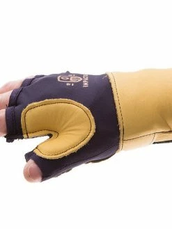 Ergonomics Impacto 704-20 Fingerless Grain Leather Glove With VEP Impact Protection And Wrist Support