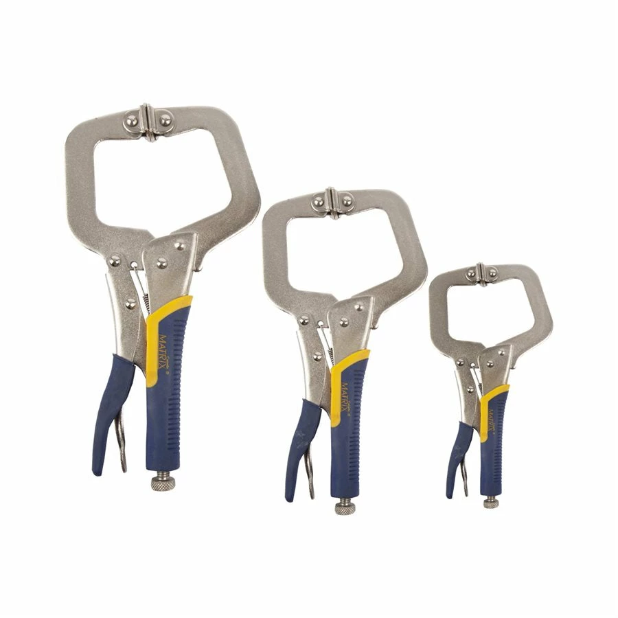 ToolTech® 3-Piece C-Clamp Locking Pliers Set 3 ToolTech® 3-Piece C-Clamp Locking Pliers Set
