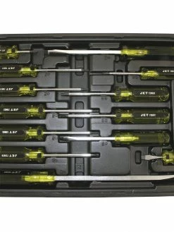Jet 13 Piece Jumbo Handle Mechanic's Screwdriver Set | Slotted, Phillips & Torx