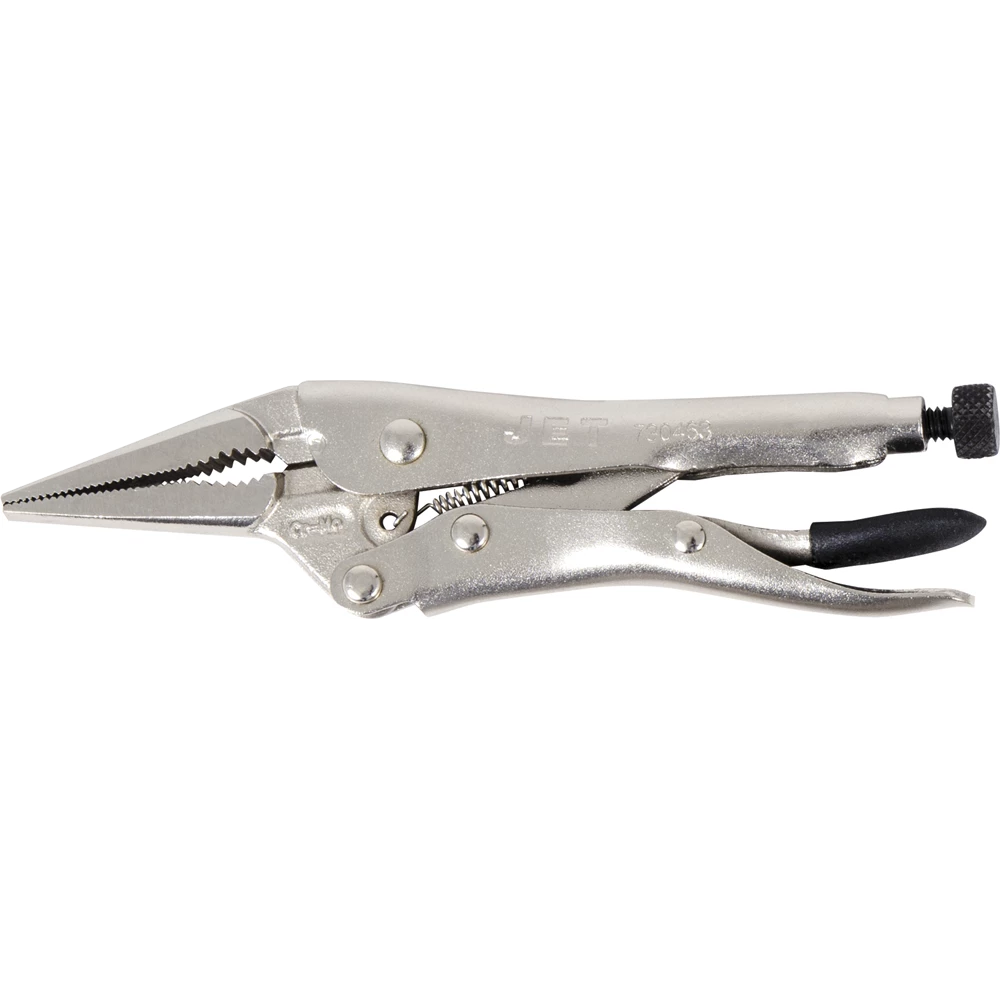 Jet Industrial Long Nose Locking Pliers W/ Wire Cutters 3 Jet Industrial Long Nose Locking Pliers W/ Wire Cutters