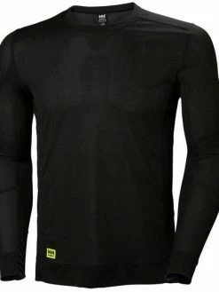 Helly Hansen Workwear Helly Hansen Lifa Long Sleeve Moisture Wicking Crewneck | Black | XSmall - 4XLarge