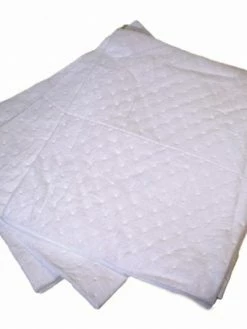 Globe Commercial Products Medium Weight Sorbent Spill Pads - 15" X 18" - Pack Of 10