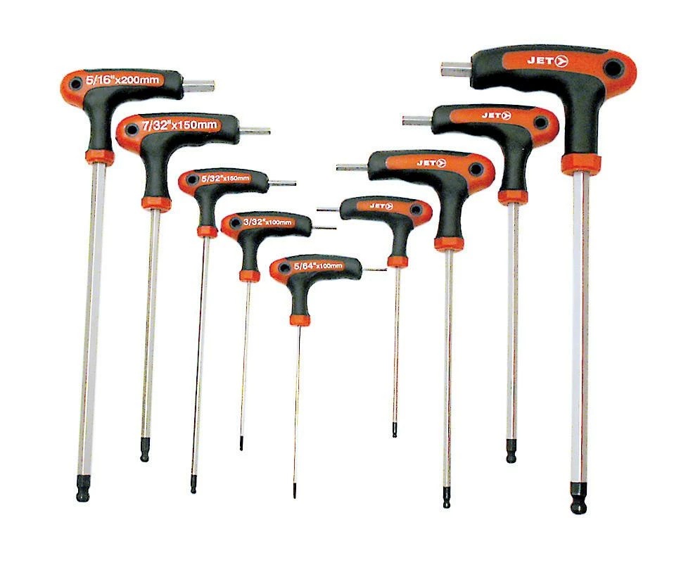 Jet Ergonomic L-Handle Style Hex And TORX Key Sets 4 Jet Ergonomic L-Handle Style Hex And TORX Key Sets