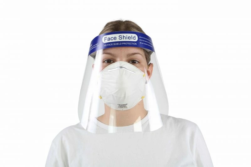Globe Commercial Products Re-Usable Face Shields W/ Anti-Fog Coating - Case Of 200 Shields 3 Globe Commercial Products Re-Usable Face Shields W/ Anti-Fog Coating - Case Of 200 Shields