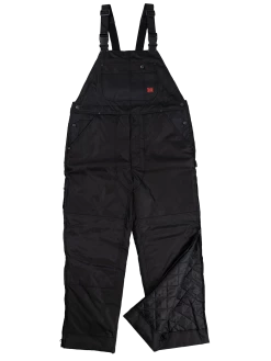 Tough Duck 7910 Insulated Waterproof Poly Oxford Bib Overalls | Black | Limited Size Selection Work Wear