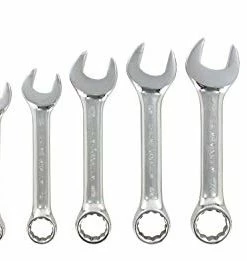 Cleanflow Metric Stubby Combination Wrench Set - 7 Piece Hand Tools