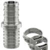 Plumb-Eeze Stainless Steel PEX Transition Coupling Tubing And Fittings