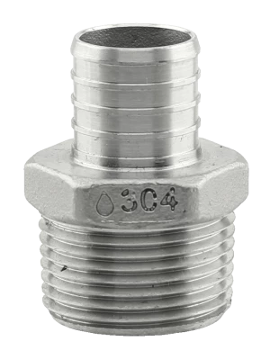 Plumb-Eeze Stainless Steel PEX X MPT Adapter 3 Plumb-Eeze Stainless Steel PEX X MPT Adapter