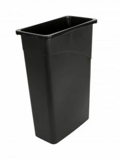 Globe Commercial Products Slim Space Saving Utility Waste Container - 23 Gallons