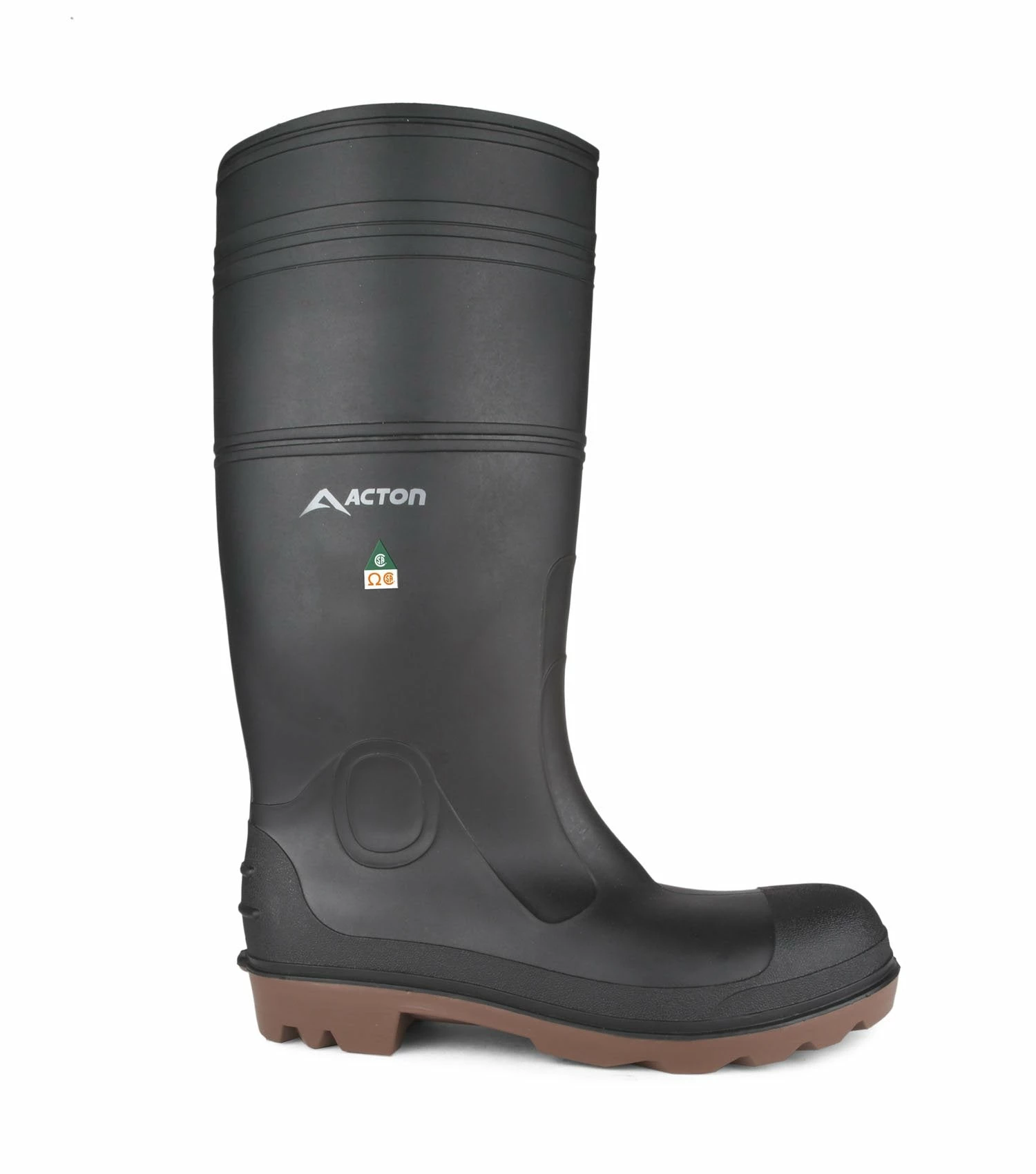 Rubber Work Boots Acton Function CSA ESR Rain Boots | Black | Sizes 4 - 14 6 Rubber Work Boots Acton Function CSA ESR Rain Boots | Black | Sizes 4 - 14