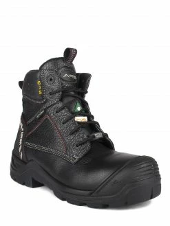Acton G2S 6" Premium Waterproof Leather Composite Toe Safety Boots | Black | Sizes 7 - 15 6 Inch Safety Boots