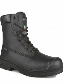 8 Inch Safety Boots Acton Prospect 8" Chemtech Microfiber Vegan Safety Boots | Black | Size 7 To Size 14