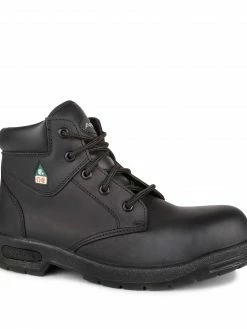 Acton ProFar 6" Men's Black Leather Steel Toe Safety Work Boots | Black | Size 6 - 13 6 Inch Safety Boots