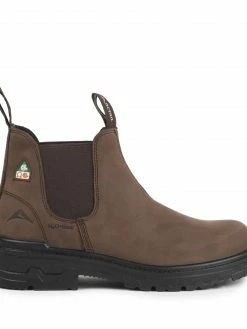 Acton Profile 6" Steel Toe Brown Leather Chelsea Men's Safety Work Boots | Brown | Sizes 4 - 14