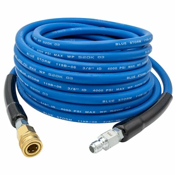 Greenline Pressure Washers Blue Storm Quick Connect Pressure Washer Hose Assemblies - 4000 PSI Rated 3 Greenline Pressure Washers Blue Storm Quick Connect Pressure Washer Hose Assemblies - 4000 PSI Rated