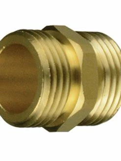 Greenline Brass Garden Hose Double Male Coupler