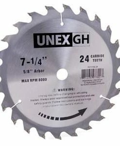 Unex Power Tool Accessories Carbide Tip Circular Saw Blades