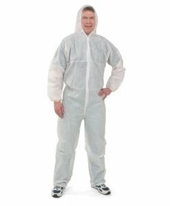 Unex Work Wear White Disposable SMS Tri-Laminate Coveralls