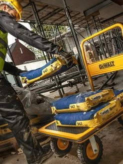 DeWalt Tools DeWalt Foldable Steel Platform Cart With Flat-Free Swivel Wheels - 300 Kg (660 Lbs) Capacity Facility Equipment