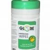 Globe Commercial Products Disinfectant Surface Wipes - 100 Count Tub - Case Of 12 Cleaning Supplies