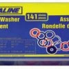 Dynaline Rubber Sealing Washer Assortment - 141 Piece