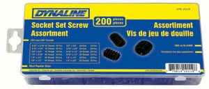 Dynaline Metric Socket Set Screw Assortment - 200 Piece 3 Dynaline Metric Socket Set Screw Assortment - 200 Piece