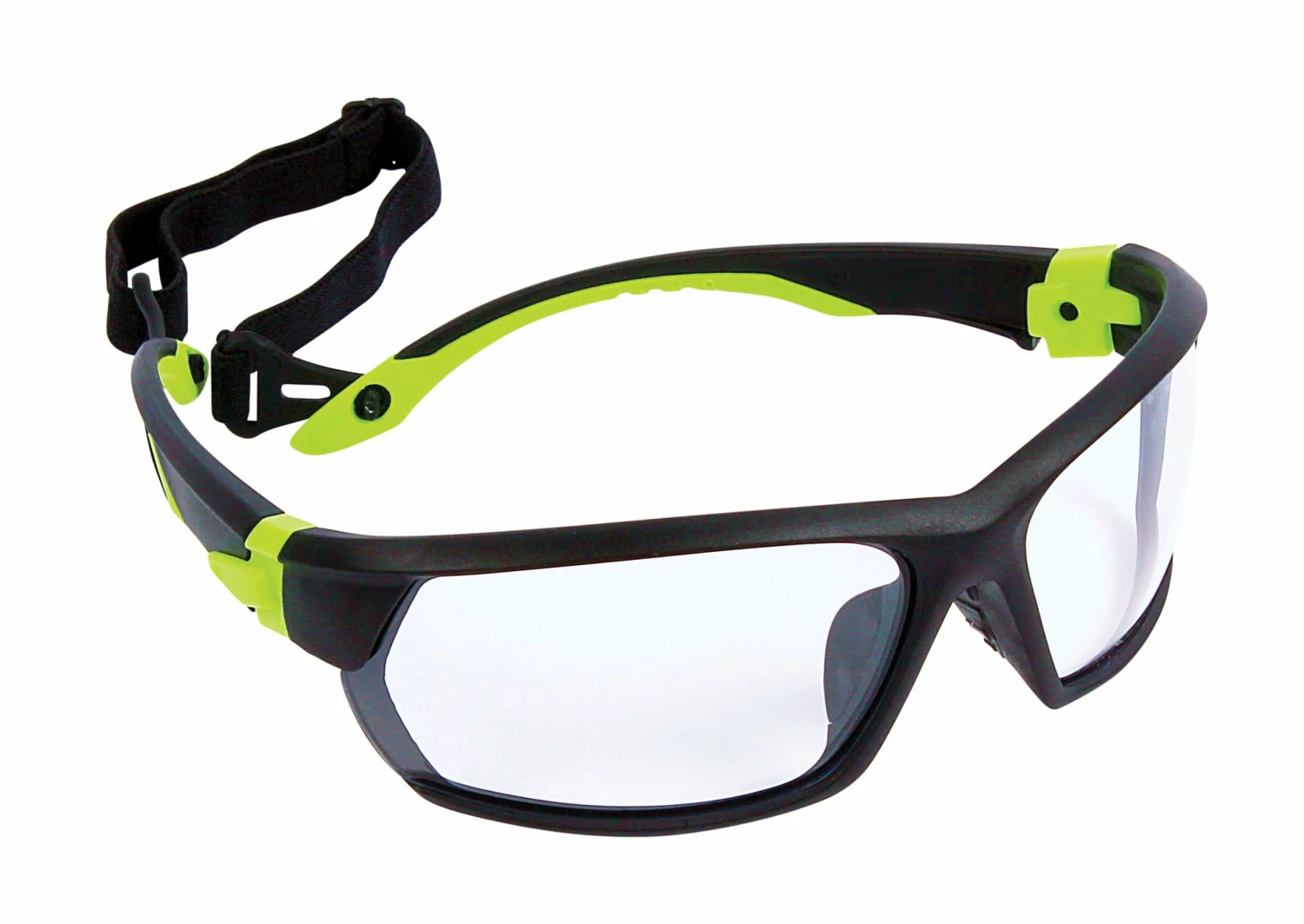 Dynamic Racer Soft Nose-Piece System Safety Glasses W/ Removable Retaining Strap | Green & Black Frame | Clear Lens 3 Dynamic Racer Soft Nose-Piece System Safety Glasses W/ Removable Retaining Strap | Green & Black Frame | Clear Lens