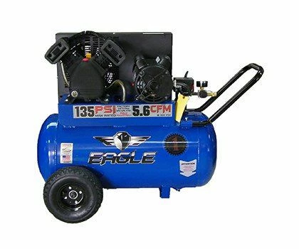Eagle Portable Horizontal Electric Air Compressor | 3 HP | 20 Gallon Air Tools 2 Eagle Portable Horizontal Electric Air Compressor | 3 HP | 20 Gallon Air Tools