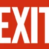 Dynamic Exit Sign - Various Sizes And Materials Safety Supplies 2 Dynamic Exit Sign - Various Sizes And Materials Safety Supplies