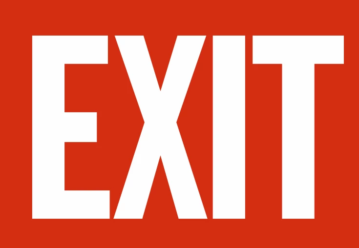 Dynamic Exit Sign - Various Sizes And Materials Safety Supplies 3 Dynamic Exit Sign - Various Sizes And Materials Safety Supplies