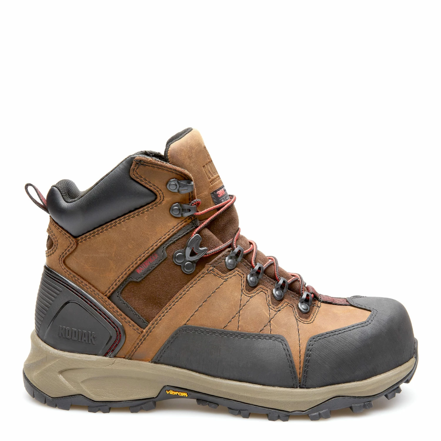 Kodiak Ice Conqueror 6" Safety Boot With Vibram® Arctic Grip Sole | Brown | Sizes 7 To 14 7 Kodiak Ice Conqueror 6" Safety Boot With Vibram® Arctic Grip Sole | Brown | Sizes 7 To 14
