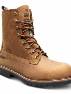 Kodiak McKinney Composite Toe 8" Safety Work Boots | Brown | Sizes 7 - 15 8 Inch Safety Boots