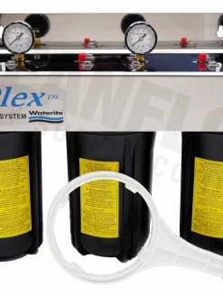 Waterite TriPlex 4.5" OD Big Blue Water Filter Housing | 10"