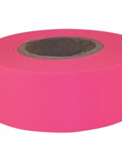 Unex Safety Supplies Fluorescent Flagging Tape - Pack Of 10 Rolls