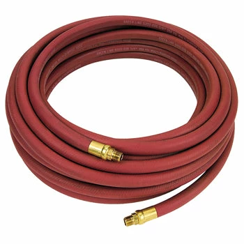 Greenline 1/4" Red Rubber Air Hose Assemblies | 1/4" MPT Fittings Air Tools 3 Greenline 1/4" Red Rubber Air Hose Assemblies | 1/4" MPT Fittings Air Tools