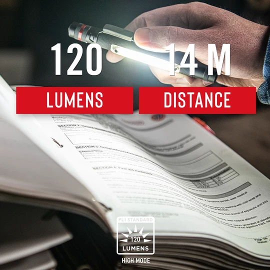 Coast Products Coast® G23 Dual Lighting System Inspection Beam Penlight - 120 Lumens - 17M Beam 4 Coast Products Coast® G23 Dual Lighting System Inspection Beam Penlight - 120 Lumens - 17M Beam