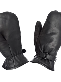 Work Gloves Tough Duck Adjustable Pile Lined Mitt - Black