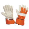 Tough Duck Hi-Vis 100G Thinsulate Premium Cowgrain Leather Winter Work Gloves