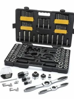 GEARWRENCH Ratcheting SAE/Metric Tap And Die Set - 114 Piece