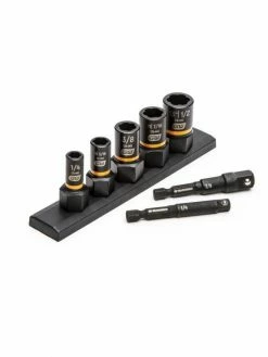 GEARWRENCH Bolt Biter™ SAE Impact Extraction Socket Set - 1/4" And 3/8" Drive - 7 Piece